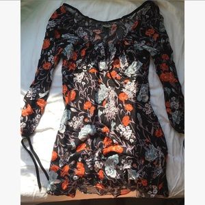 Urban outfitters printed long sleeve dress